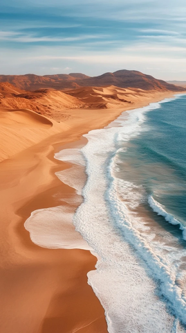 沙漠沙纹波浪形态