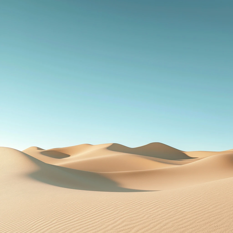 沙漠沙丘平静阳光阴影