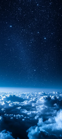夜空云层蓝色背景