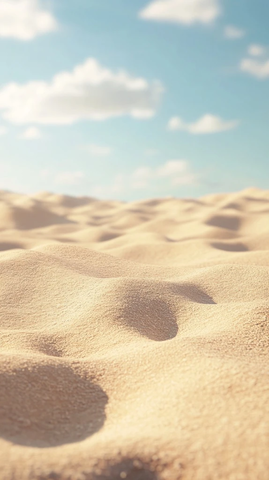 地面积沙天空飘沙