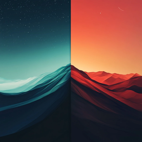 分割屏幕矢量艺术壁纸