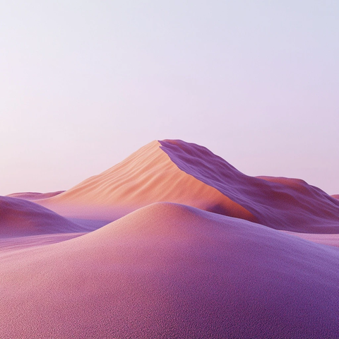 沙漠紫色天空沙山