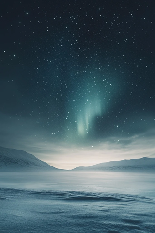 北极光与星空