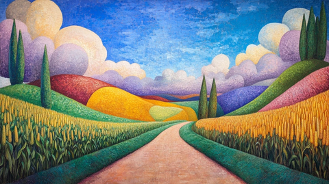 田间小路玉米地