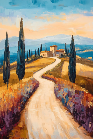 和谐色调风景画