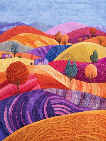 秋色田野与农耕景象