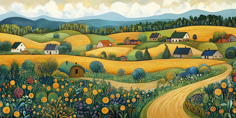 田园劳作与自然和谐共融