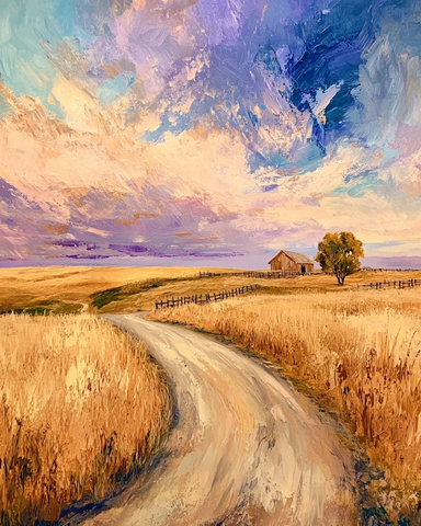 金色田野与孤独小路