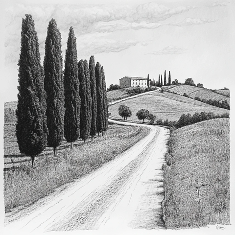 意大利道路景观平面图