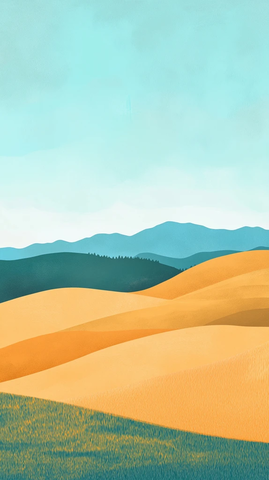 草地山丘树林狗跑