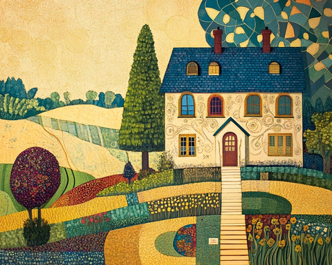 乡村房屋生物数学音乐