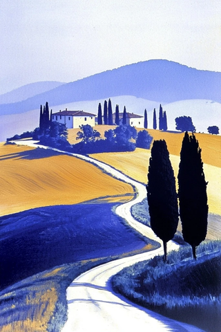 宁静风景与复古氛围