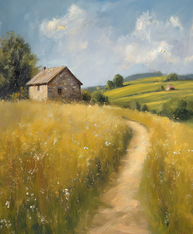 石屋草地与远山