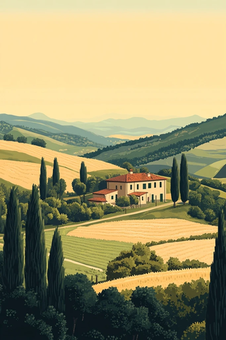 细腻色彩风景描绘