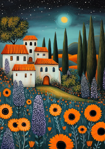 夜核心薰衣草星光艺术