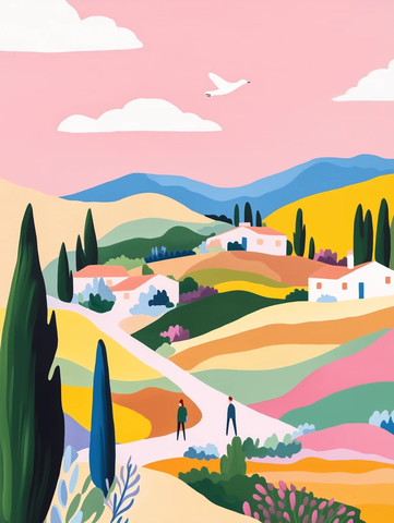 乡村漫步与飞鸟