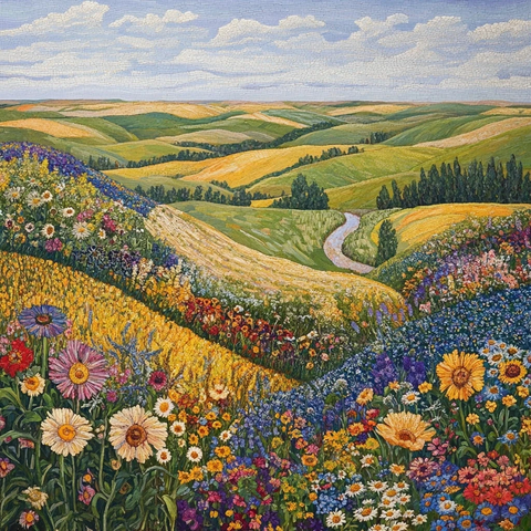 草原野花与多样生物