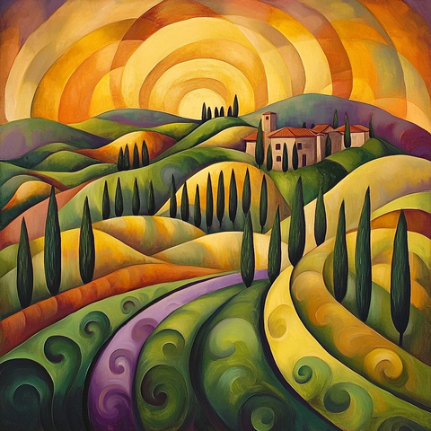 几何形状与色彩的律动