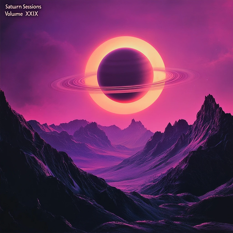 日落山巅环状光影半显