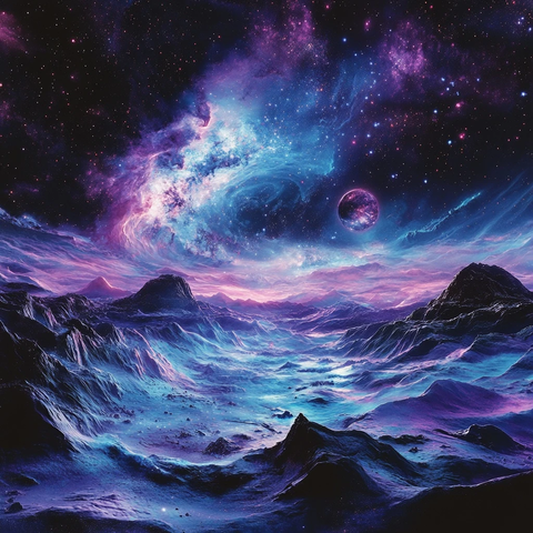 太空星系和平静宇宙