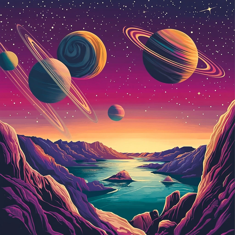 太空场景多行星设计