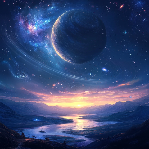 星空银河星云绚烂