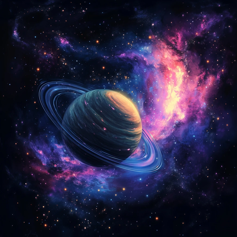 小银河与土星般星球