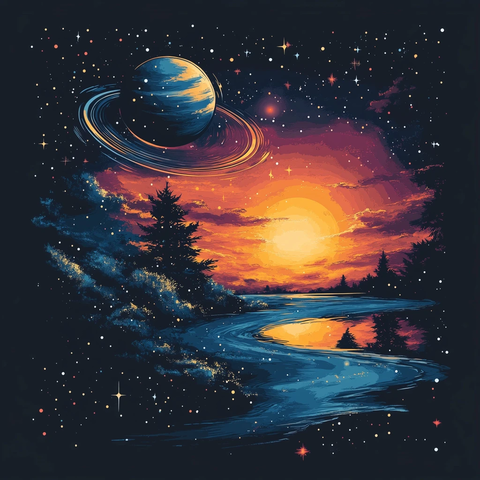 星系行星系统插图