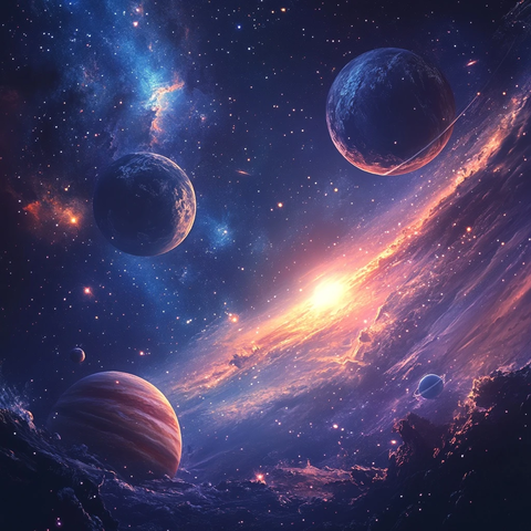 行星群与星云空间