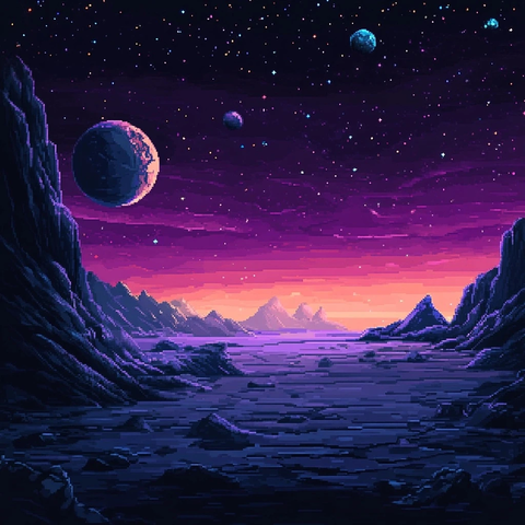 星际空间像素艺术