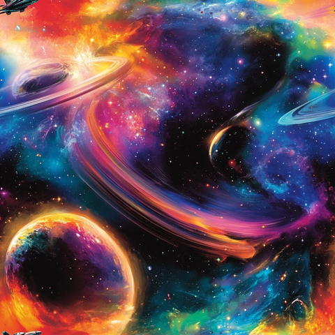 太空星球飞船笔记封面