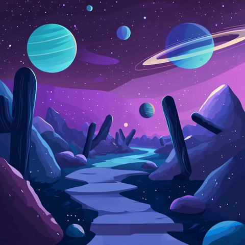 星际行星与深空色彩