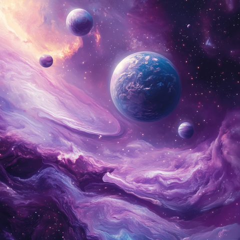 紫色星系与未知行星