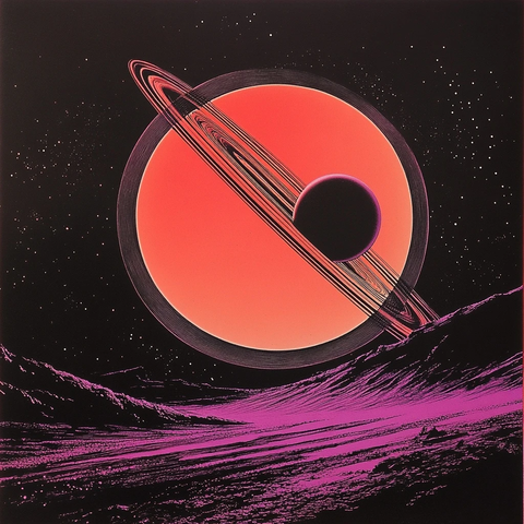 黑白太阳系行星轨道图