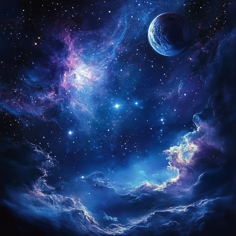 星夜行星星云彗星