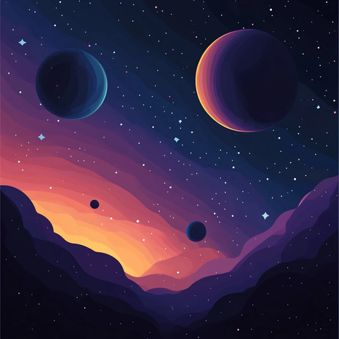 宇宙深空背景插图