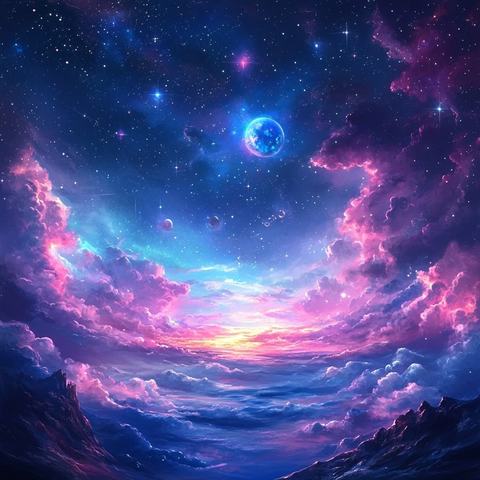 星空幻想超写实幻想艺术