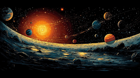 岩石行星与气体行星分布