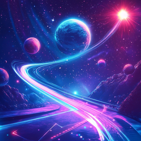 星际彗星划过夜空