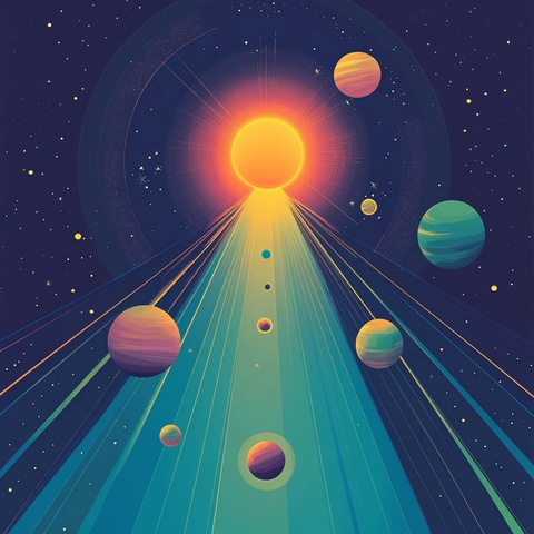 量子太阳系与八颗行星