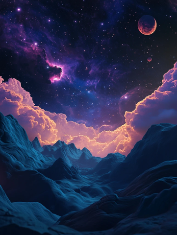 星云旋涡与晶体星球