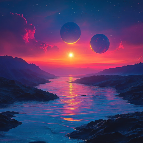 双日落异星地平线