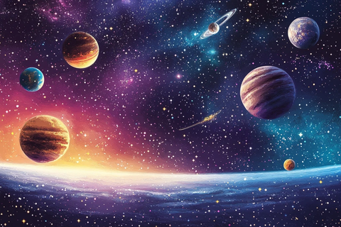 星星星球儿童矢量图