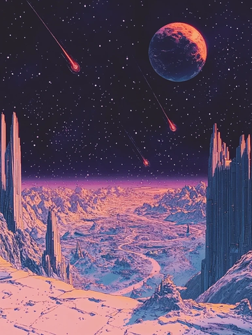 宇宙漫游与城市夜景