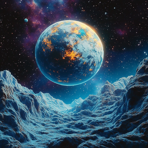 行星与小行星带银河边缘