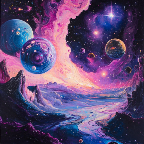 浮动星球与漩涡星云