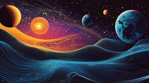 宇宙引力波色彩幻想