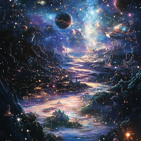 星际宇宙荧光光芒