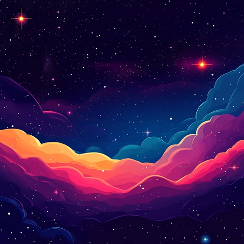 多色星云宇宙壁纸