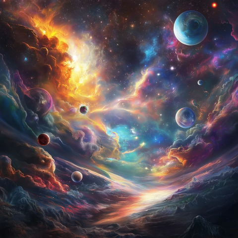 宇宙星系行星流星超广角